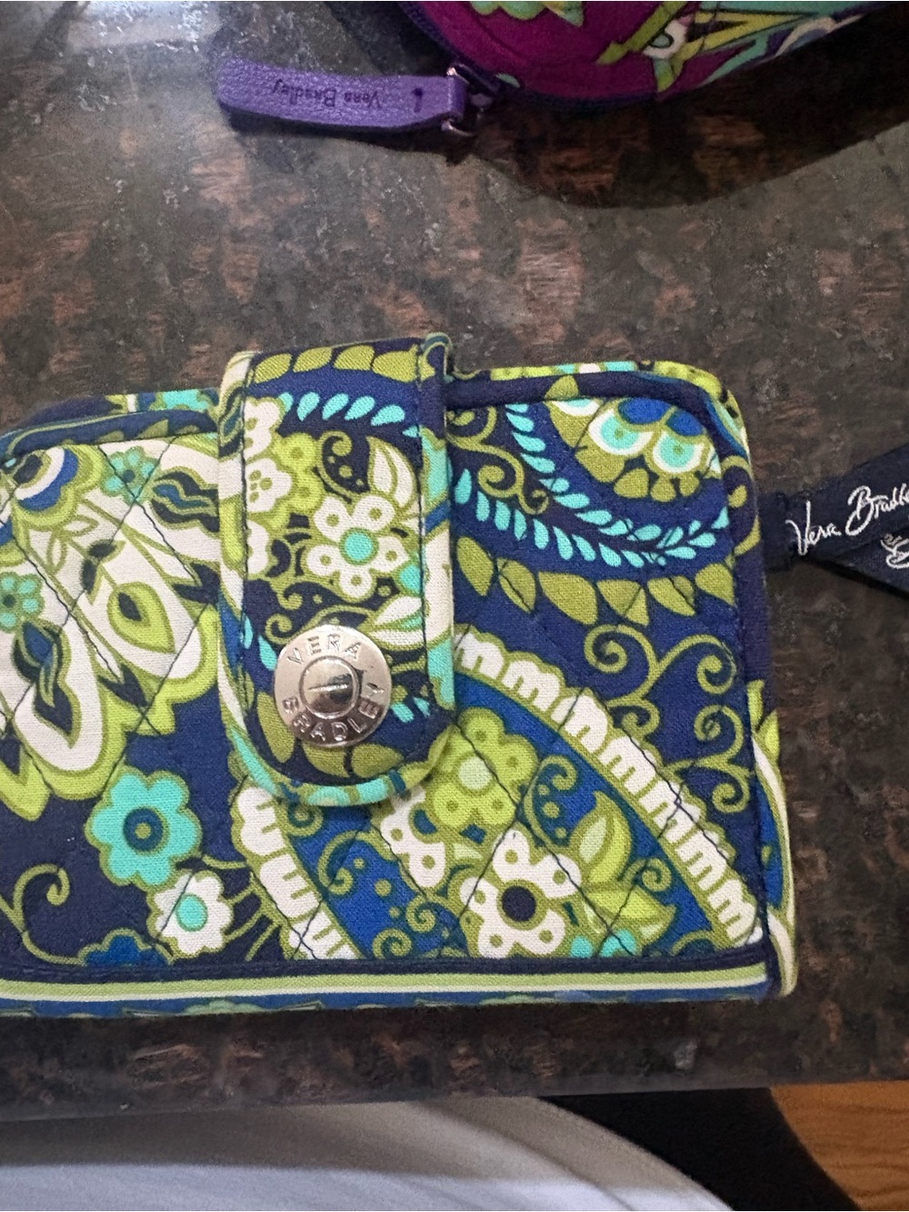 Vera Bradley Quilted  Wallet Bermuda Blue